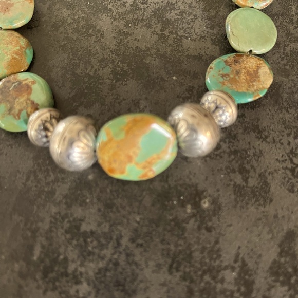Hand Crafted “One of a Kind” Turquoise & Sterling Silver Handmade Choker. - Picture 3 of 7